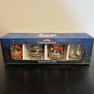 National Lampoon’s Christmas Vacation Glassware Set 4x Shot Glasses Original Box